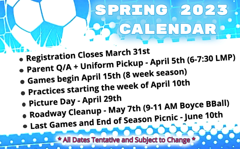 Mark your calendars